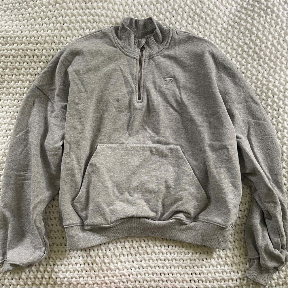 Gymshark rest day sweats 1/2 zip pullover